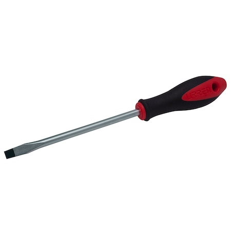 Urrea Bimaterial Screwdriver, 1/4X6" Slotted 8616